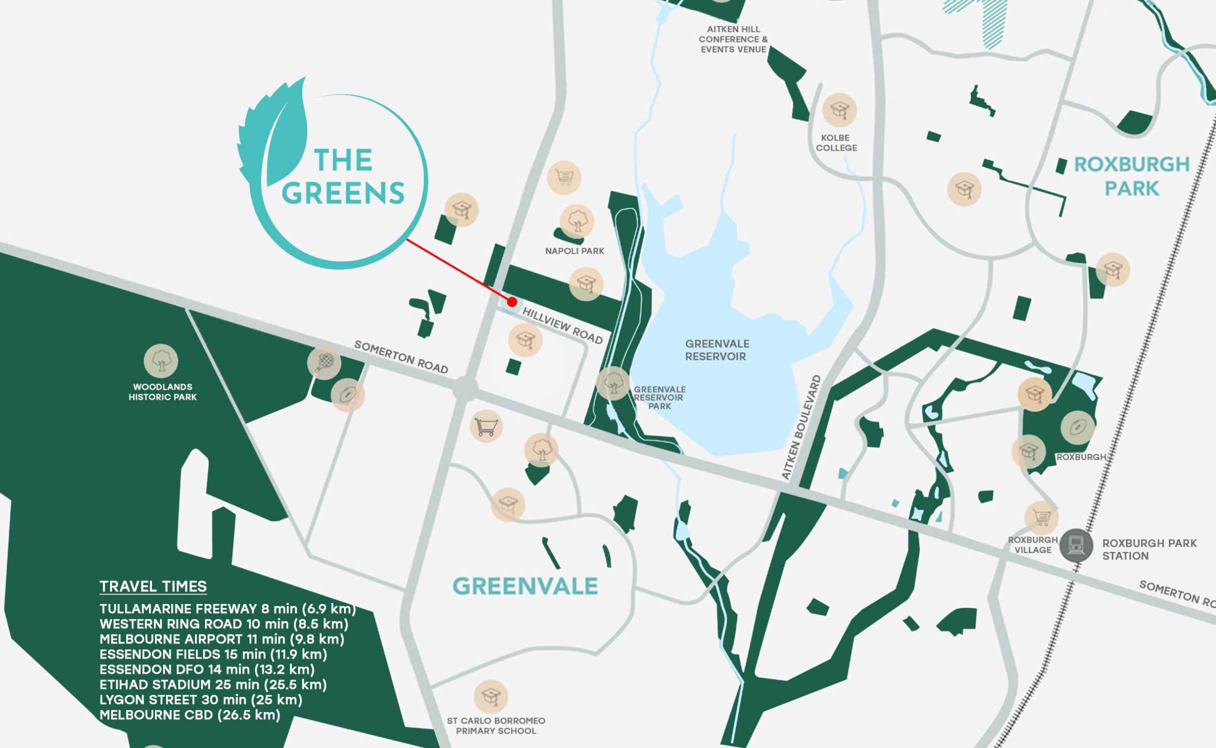 The Greens Estate - Greenvale Location map